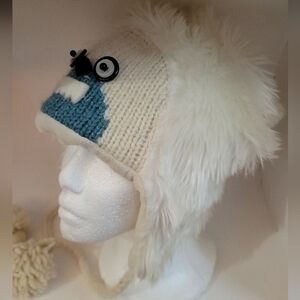 DeLux Abominable Snow Monster Yeti Winter Hat hand made OSFM Boutique Rare